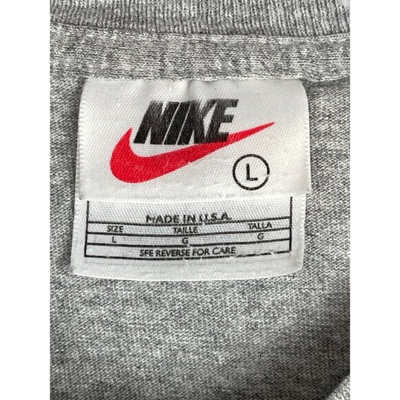 Nike Women's Large Gray T-Shirt Short Sleeve "Property of Nike Athletic Dept." - Picture 3 of 5